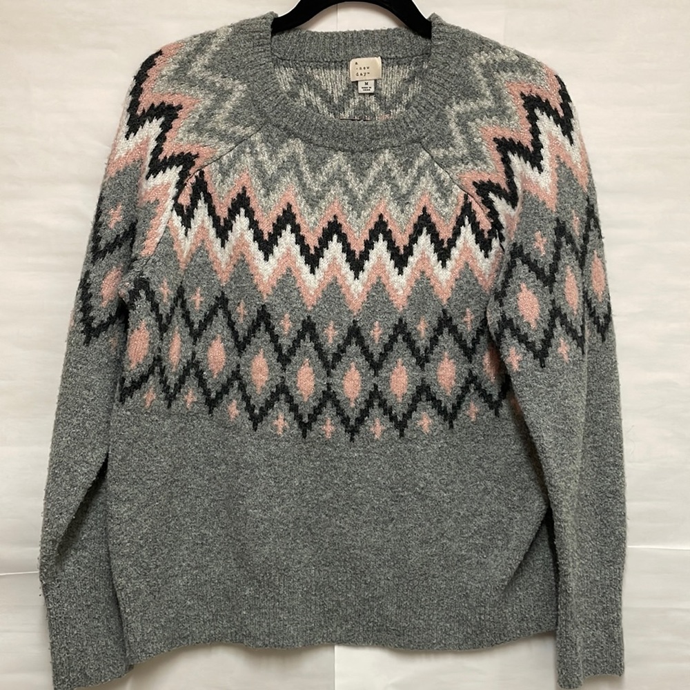 Fair Isle- Pullover Sweater M